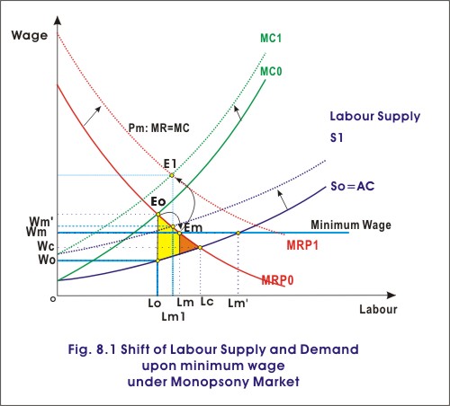 monopsony reaction to min wage